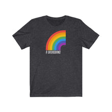 Load image into Gallery viewer, Unisex Jersey Short Sleeve Tee - Broadband (Rainbow) - Design