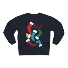 Load image into Gallery viewer, Unisex Crew Neck Sweatshirt - Sock it 'Tis Christmas