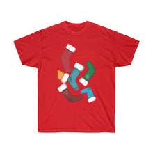 Load image into Gallery viewer, Unisex Ultra Cotton Tee - Sock it! 'Tis Christmas...