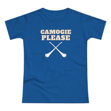 Load image into Gallery viewer, Single Jersey Women's T-shirt - 'Camogie Please'