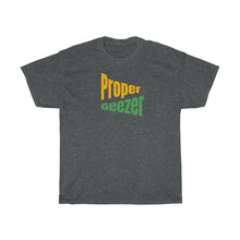 Load image into Gallery viewer, Unisex Heavy Cotton Tee 'PROPER GEEZER' (Green & Gold) Design Motif