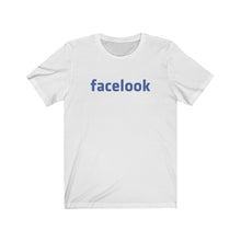 Load image into Gallery viewer, Unisex Jersey Short Sleeve Tee - 'FACELOOK' Design Motif