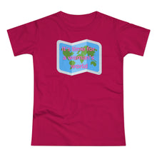 Load image into Gallery viewer, Single Jersey Women's T-shirt 'It's time for a woman's world'