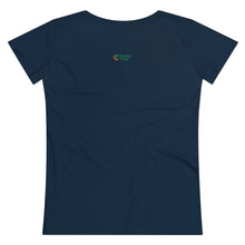 Load image into Gallery viewer, Organic Women's Lover T-shirt - 'You are my Boo' (Blue with heart) Design motif