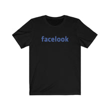 Load image into Gallery viewer, Unisex Jersey Short Sleeve Tee - 'FACELOOK' Design Motif