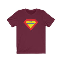 Load image into Gallery viewer, Unisex Jersey Short Sleeve Tee - I am unfuckablewith (Superman crest) Design