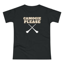Load image into Gallery viewer, Single Jersey Women's T-shirt - 'Camogie Please'