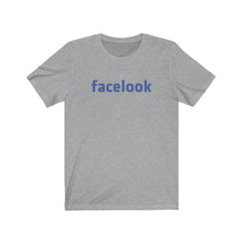 Load image into Gallery viewer, Unisex Jersey Short Sleeve Tee - 'FACELOOK' Design Motif