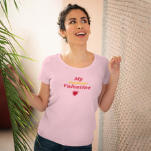 Load image into Gallery viewer, Organic Women's Lover T-shirt - 'My Pandemic Valentine' (Pink) Design Motif