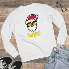 Load image into Gallery viewer, Unisex Rise Organic Sweatshirt - Santa Sorted!
