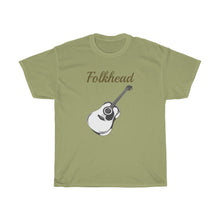 Load image into Gallery viewer, Unisex Heavy Cotton Tee - 'FolkHead' for folk music lovers