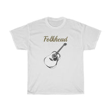 Load image into Gallery viewer, Unisex Heavy Cotton Tee - 'FolkHead' for folk music lovers