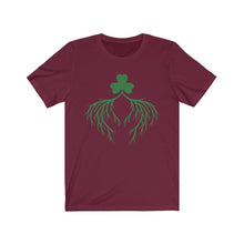 Load image into Gallery viewer, Unisex Jersey Short Sleeve Tee - Shamrock - Irish Roots and Heart