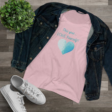 Load image into Gallery viewer, Organic Women's Lover T-shirt - This year Love Yourself - design