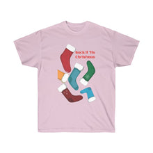 Load image into Gallery viewer, Unisex Ultra Cotton Tee - Sock it! 'Tis Christmas...
