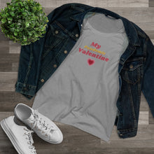 Load image into Gallery viewer, Organic Women's Lover T-shirt - 'My Pandemic Valentine' (Pink) Design Motif