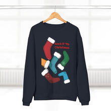 Load image into Gallery viewer, Unisex Crew Neck Sweatshirt - Sock it 'Tis Christmas