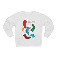 Load image into Gallery viewer, Unisex Crew Neck Sweatshirt - Sock it 'Tis Christmas