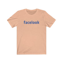 Load image into Gallery viewer, Unisex Jersey Short Sleeve Tee - 'FACELOOK' Design Motif