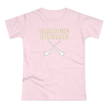Load image into Gallery viewer, Single Jersey Women's T-shirt - 'Camogie Please'