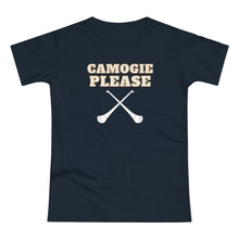 Load image into Gallery viewer, Single Jersey Women's T-shirt - 'Camogie Please'