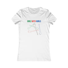 Load image into Gallery viewer, Women's Favorite Tee - 'Girls with Hurls' (Camogie)