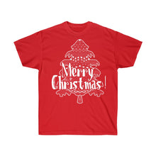 Load image into Gallery viewer, Unisex Ultra Cotton Tee -  Merry Christmas in red!