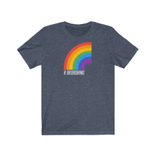 Load image into Gallery viewer, Unisex Jersey Short Sleeve Tee - Broadband (Rainbow) - Design