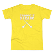 Load image into Gallery viewer, Single Jersey Women's T-shirt - 'Camogie Please'
