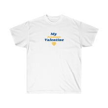 Load image into Gallery viewer, Unisex Ultra Cotton Tee - My Pandemic Valentine' (Blue) Design Motif