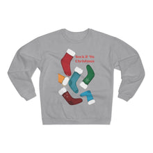 Load image into Gallery viewer, Unisex Crew Neck Sweatshirt - Sock it 'Tis Christmas