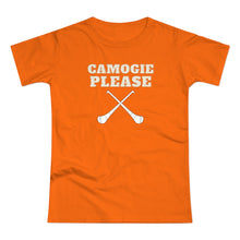 Load image into Gallery viewer, Single Jersey Women's T-shirt - 'Camogie Please'
