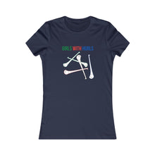 Load image into Gallery viewer, Women's Favorite Tee - 'Girls with Hurls' (Camogie)