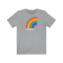Load image into Gallery viewer, Unisex Jersey Short Sleeve Tee - Broadband (Rainbow) - Design
