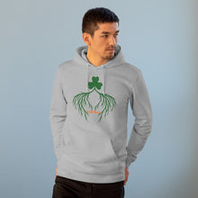Load image into Gallery viewer, Unisex Cruiser Hoodie - &#39;Irish Roots&#39; Shamrock
