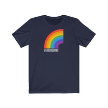 Load image into Gallery viewer, Unisex Jersey Short Sleeve Tee - Broadband (Rainbow) - Design
