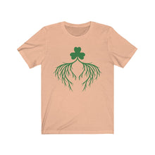 Load image into Gallery viewer, Unisex Jersey Short Sleeve Tee - Shamrock - Irish Roots and Heart
