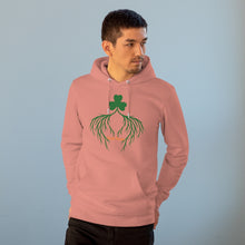 Load image into Gallery viewer, Unisex Cruiser Hoodie - &#39;Irish Roots&#39; Shamrock
