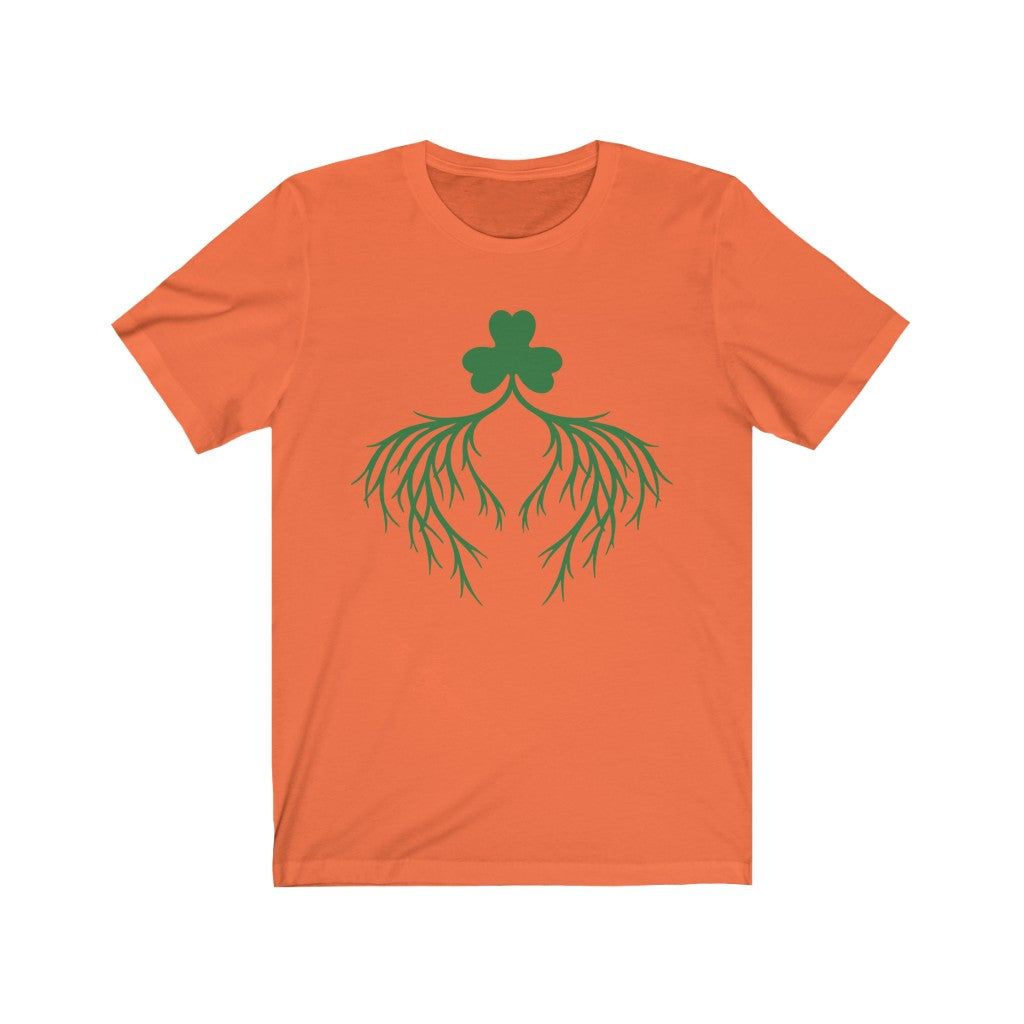 Unisex Jersey Short Sleeve Tee - Shamrock - Irish Roots and Heart