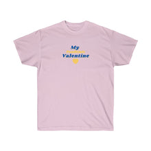 Load image into Gallery viewer, Unisex Ultra Cotton Tee - My Pandemic Valentine' (Blue) Design Motif
