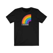 Load image into Gallery viewer, Unisex Jersey Short Sleeve Tee - Broadband (Rainbow) - Design

