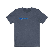 Load image into Gallery viewer, Unisex Jersey Short Sleeve Tee - 'My BOO' Design motif (Blue)
