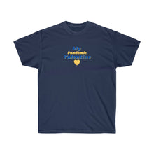 Load image into Gallery viewer, Unisex Ultra Cotton Tee - 'My Pandemic Valentine' (Blue) Design motif
