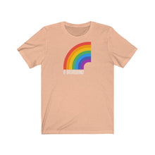 Load image into Gallery viewer, Unisex Jersey Short Sleeve Tee - Broadband (Rainbow) - Design
