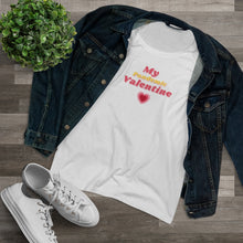 Load image into Gallery viewer, Organic Women's Lover T-shirt - 'My Pandemic Valentine' (Pink) Design Motif
