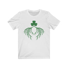 Load image into Gallery viewer, Unisex Jersey Short Sleeve Tee - Shamrock - Irish Roots and Heart
