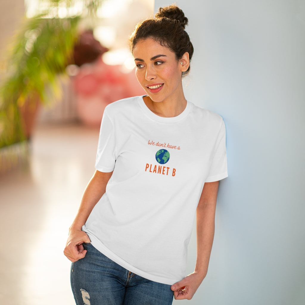 Organic Creator T-shirt - Unisex - 'We don't have a Planet B'