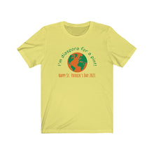 Load image into Gallery viewer, Unisex Jersey Short Sleeve Tee 'I'm Diaspora for a Pint' St Patrick's Day 2021
