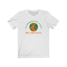 Load image into Gallery viewer, Unisex Jersey Short Sleeve Tee 'I'm Diaspora for a Pint' St Patrick's Day 2021
