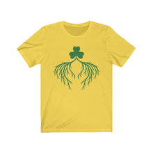 Load image into Gallery viewer, Unisex Jersey Short Sleeve Tee - Shamrock - Irish Roots and Heart
